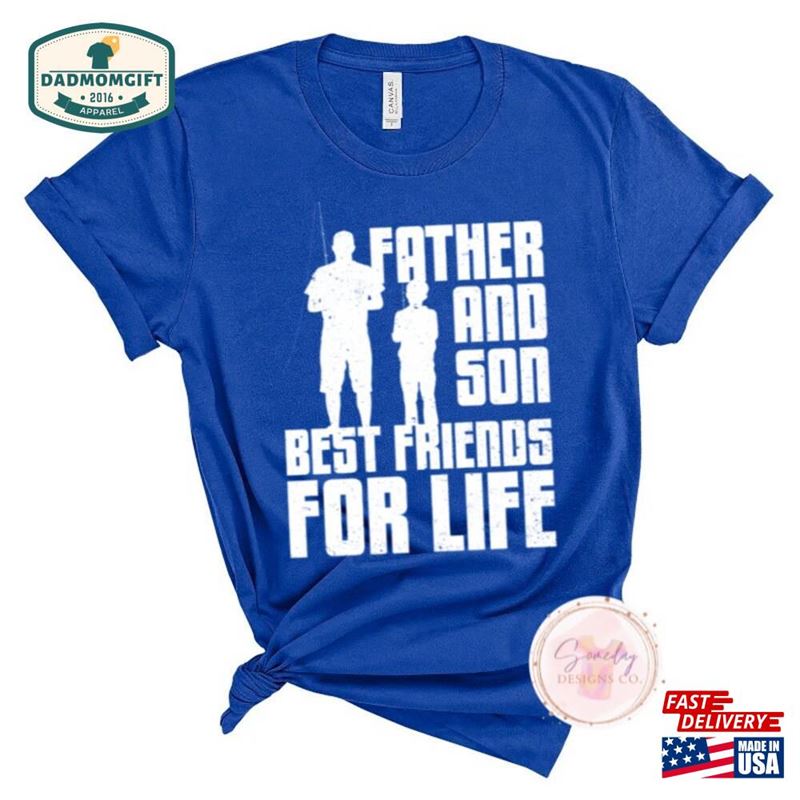 Father And Son Fishing Shirt Mens Lovers Gift Classic Unisex