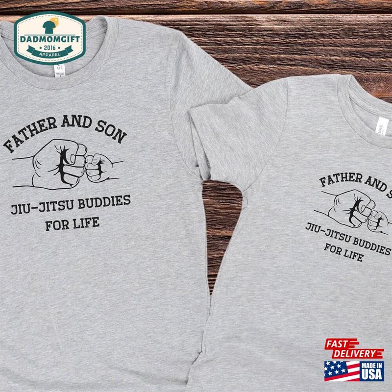 Father And Son Jiu Jitsu T-Shirt Buddies For Life Hoodie