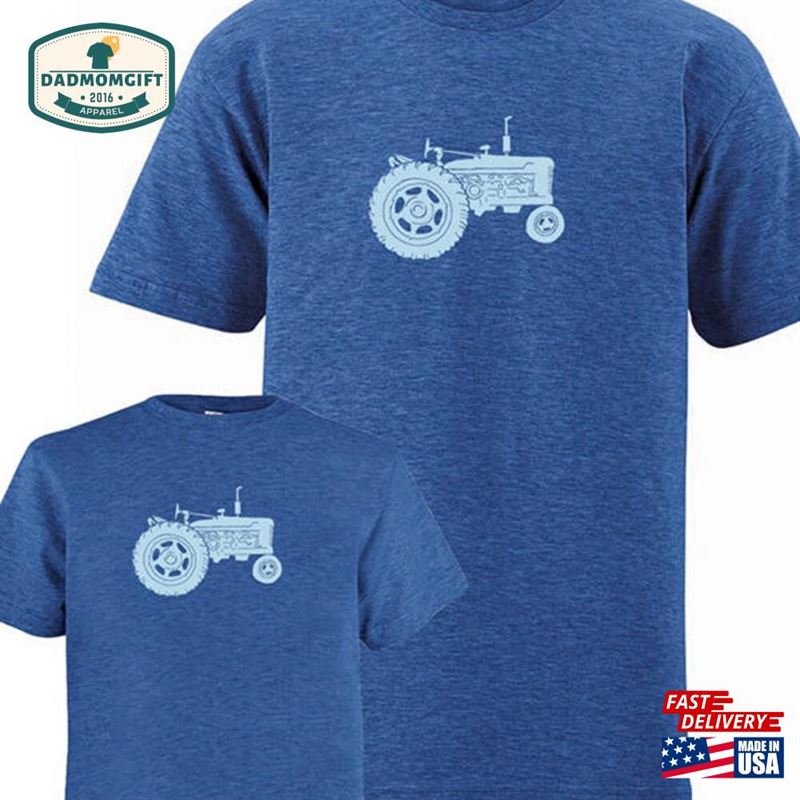 Father Child Matching Son Shirts Tractor Farm T-Shirts Christmas Men Idea Classic T-Shirt