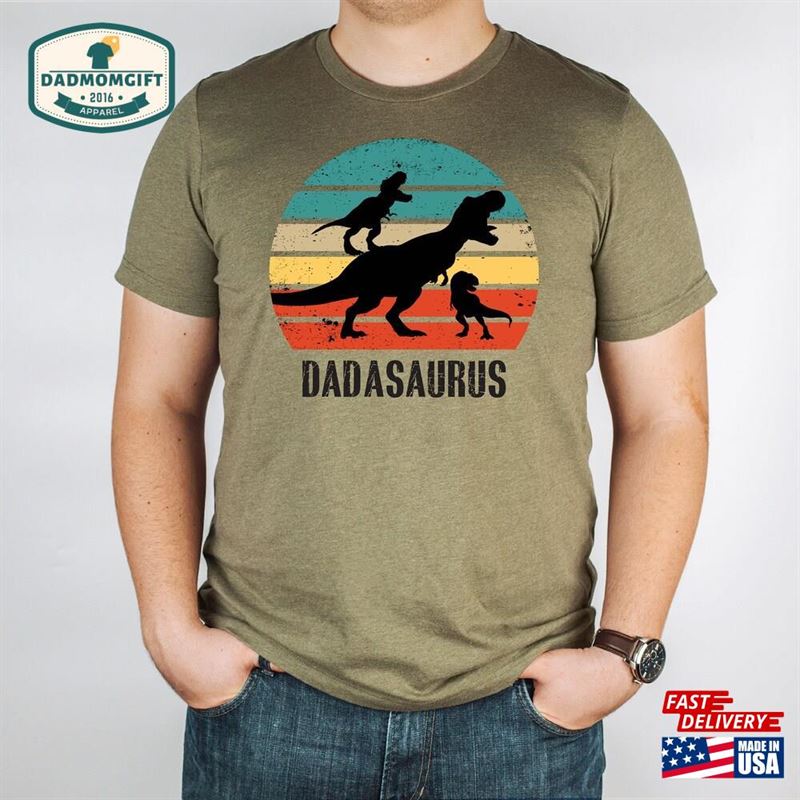 Father’s Day 2023 Shirt Dadasauras T-Shirt Classic Unisex