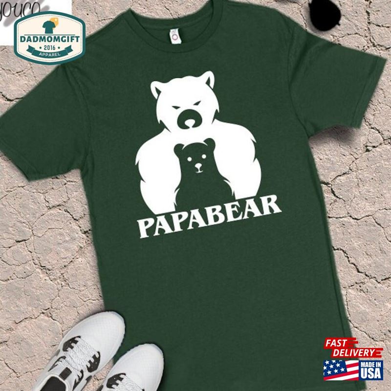 Father’s Day Gift Papa Bear Shirt Dad Classic Unisex