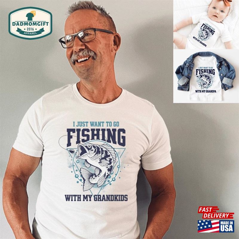 Father’s Day Matching Fishing Shirt For Dad Grandpa Kids Grandkids Daughter Match Unisex Sweatshirt