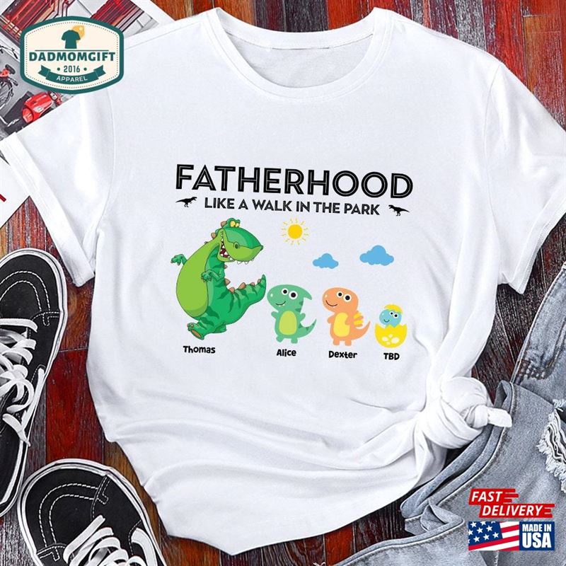 Father’s Day Shirt Daddy Dinosaur Unisex Hoodie