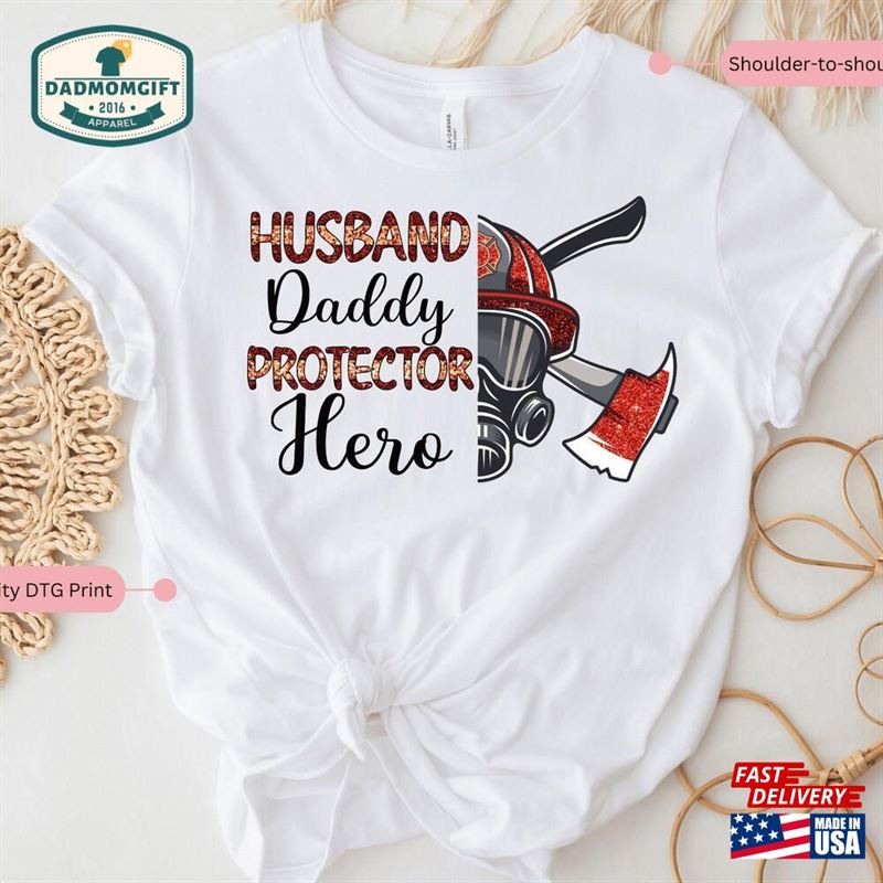 Firefighter Shirt For Dad Father’s Day Gift Men Classic Hoodie Firefighter Shirt For Dad Father’s Day Gift Men Classic Hoodie