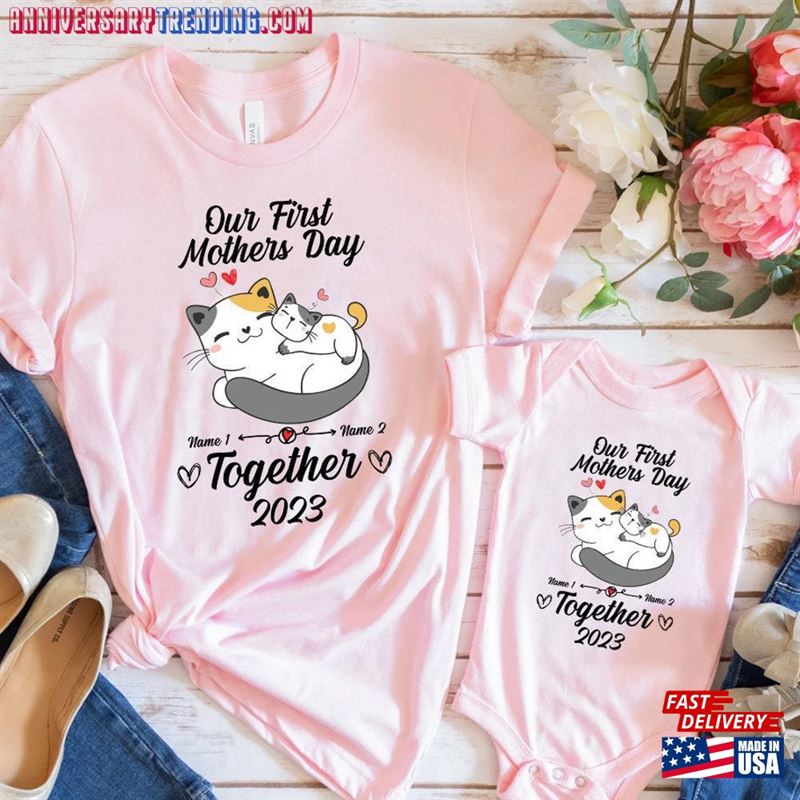 First Mother’s Day Shirts Our Mothers Matching Set Sweatshirt Unisex -Bipubunny Store