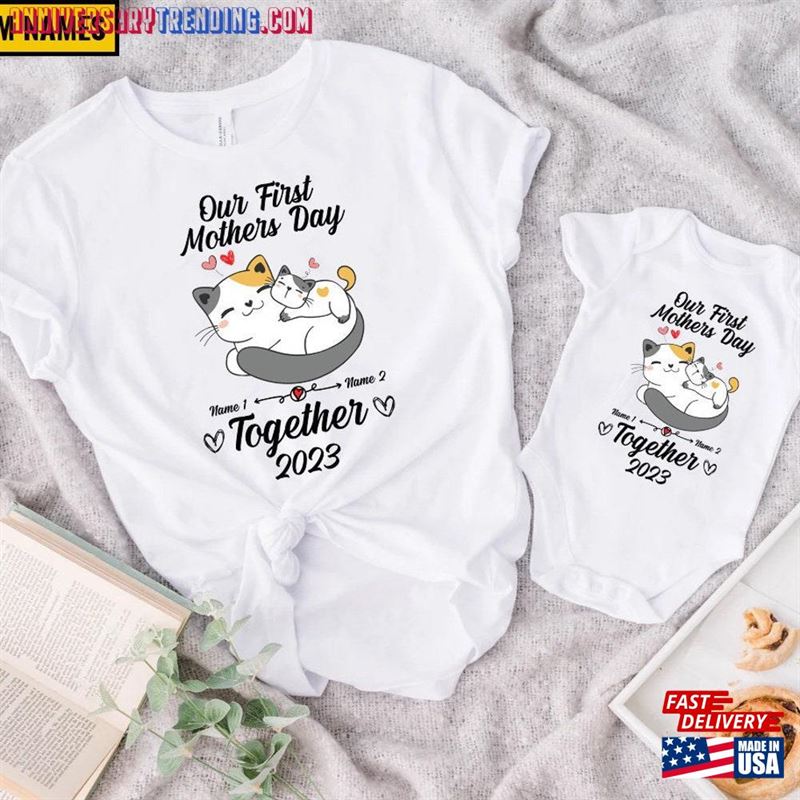 First Mother’s Day Shirts Our Mothers Matching Set Sweatshirt Unisex -Bipubunny Store