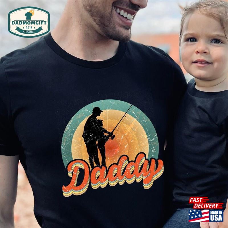 Fisherman Daddy Shirt Fathers Day Shirts Father Birthday Unisex Hoodie