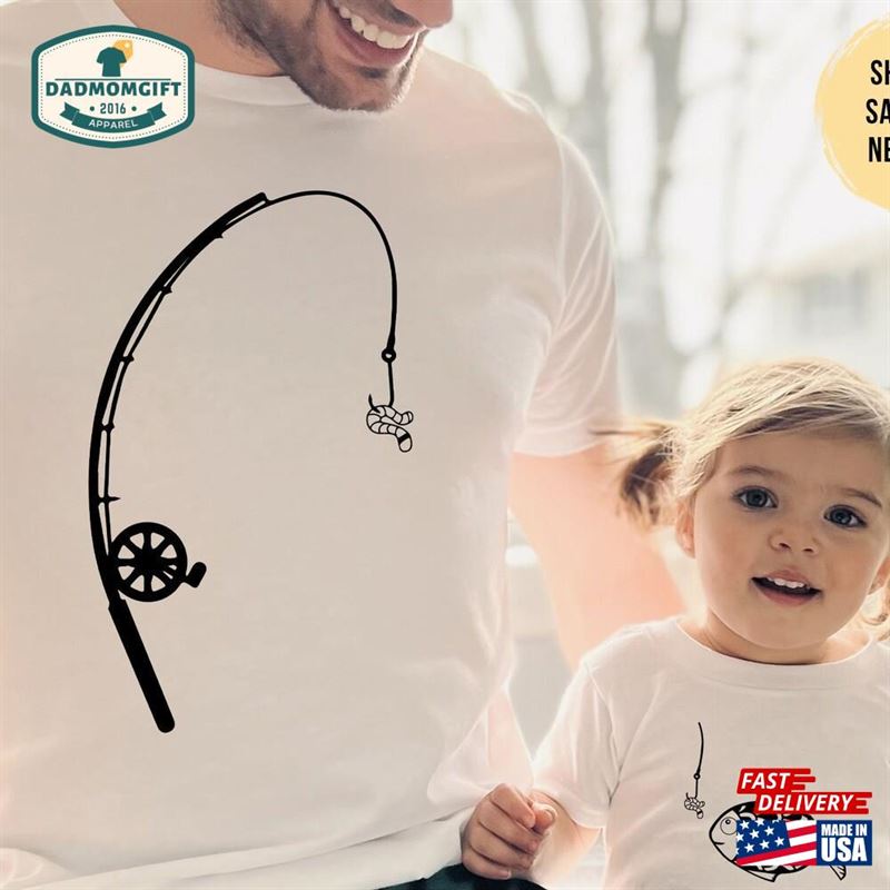 Fishing Father And Kid Matching Shirts’s Day Gift For Dad Unisex Classic