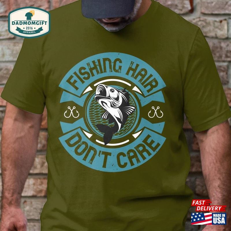 Fishing Hair Mens T-Shirt Funny Shirt Sweatshirt