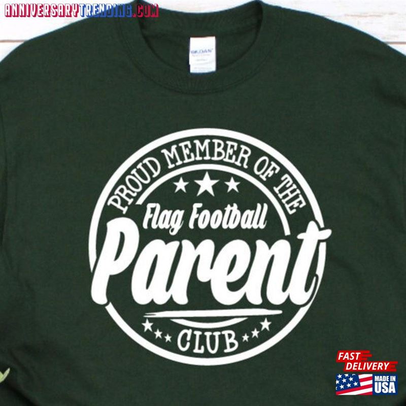 Flag Football Parent Shirt Proud Member Of The Mom T-Shirt Unisex -Bipubunny Store