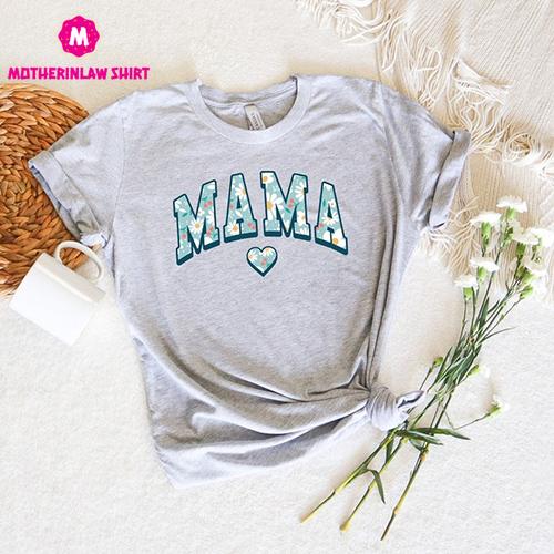 Floral Mama Shirt, Comfort Retro Mother’s Day Tee, Gift For Mama, Best Mom Ever, Cool Mom Outfit, Happy Mother’s Day, Mama And Mini Matching