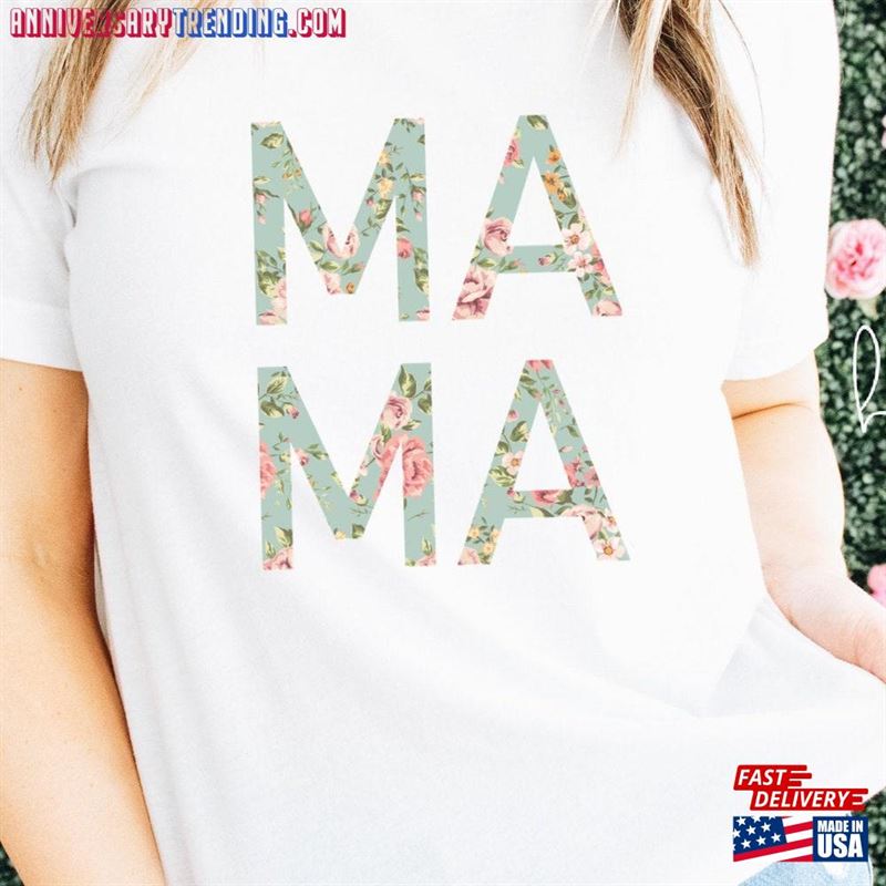 Floral Mama Shirt Mothers Day T Shirts Classic Hoodie – Bipubunny Store