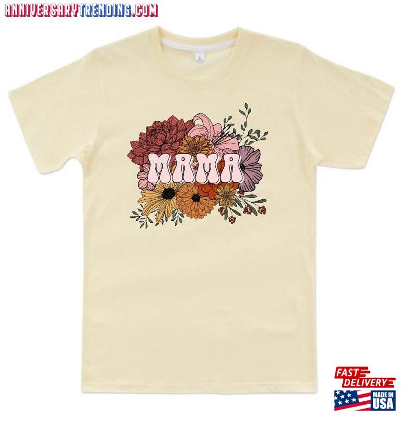 Floral Mama Tee Ladies Sublimation 100% Polyester T-Shirt Hoodie – Bipubunny Store