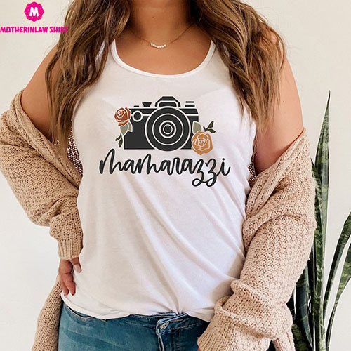 Floral Mamarazzi Shirt,Mothers Day Shirt,Funny Mother Shirt,Mother Day T-shirt,Cameramen Mama Shirt For Mom,Gifts for Mom,Mom Life Shirt