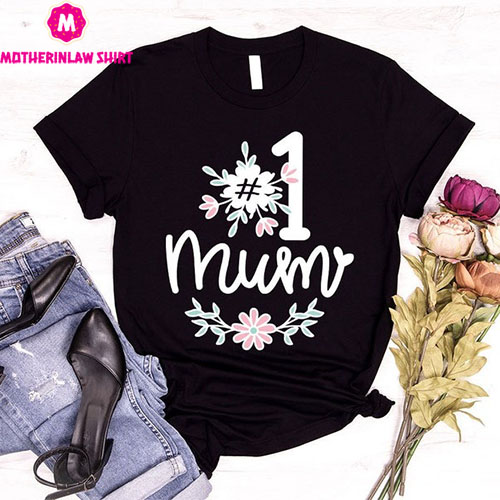 Floral Mom T-Shirt, Mothers Day Gift, Cute Mama Outfit, Mothers Day Shirt, Mother Gift, Mommy Vneck Tshirt, New Mom Gift, Best Mom T Shirt