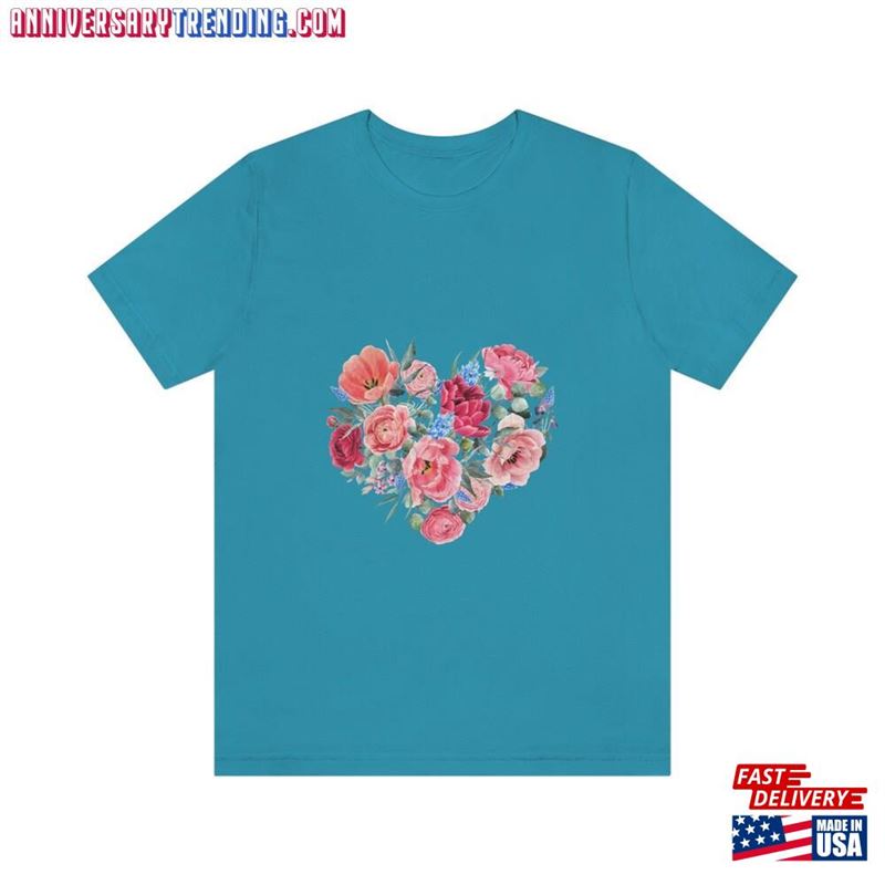 Flowers Unisex Jersey Short Sleeve Tee Sweatshirt Classic – Bipubunny Store