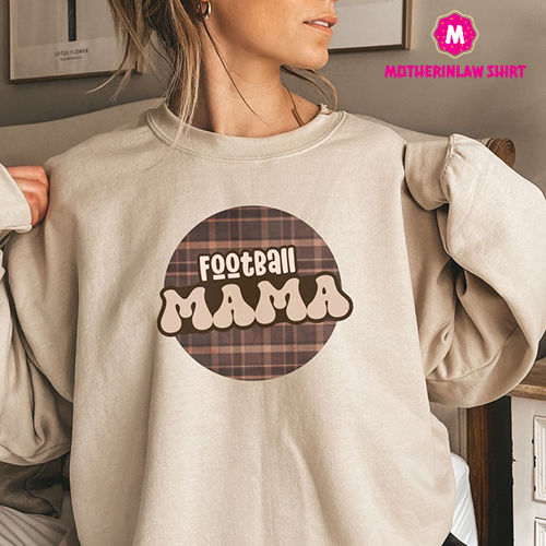 Football Mom Sweatshirt, Football Mama Sweater, Gift for Football Mom, Sports Mom, Retro Fall Sweatershirt, Fall Sweater, Autumn Sweater