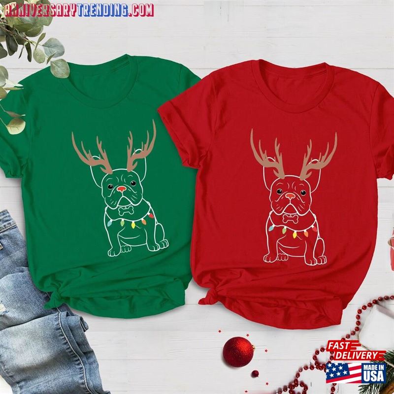 French Bulldog Christmas Unisex Shirt Frenchie Lover Sweatshirt – Bipubunny Store