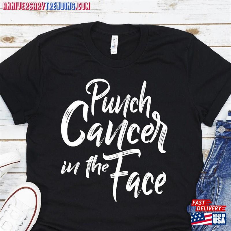 Funny Cancer Sucks Quote Joke Gift Punch In The Face T-Shirt Classic Unisex – Bipubunny Store