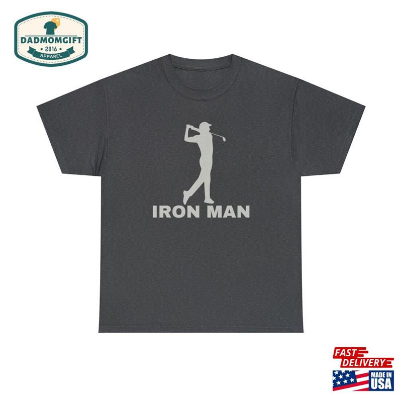 Funny Golf Shirt Iron Man Golfing T-Shirt For Men Unisex Sweatshirt