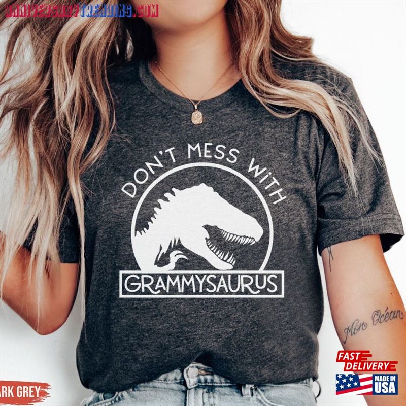 Funny Grammy Shirt Grammysaurus Dinosaur Hoodie Classic – Bipubunny Store