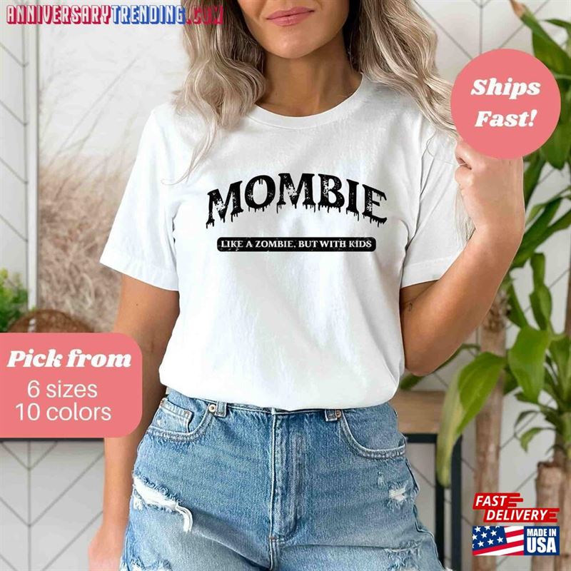 Funny Halloween Mom Shirt Mombie T-Shirt Shirts For Women Hoodie -Bipubunny Store