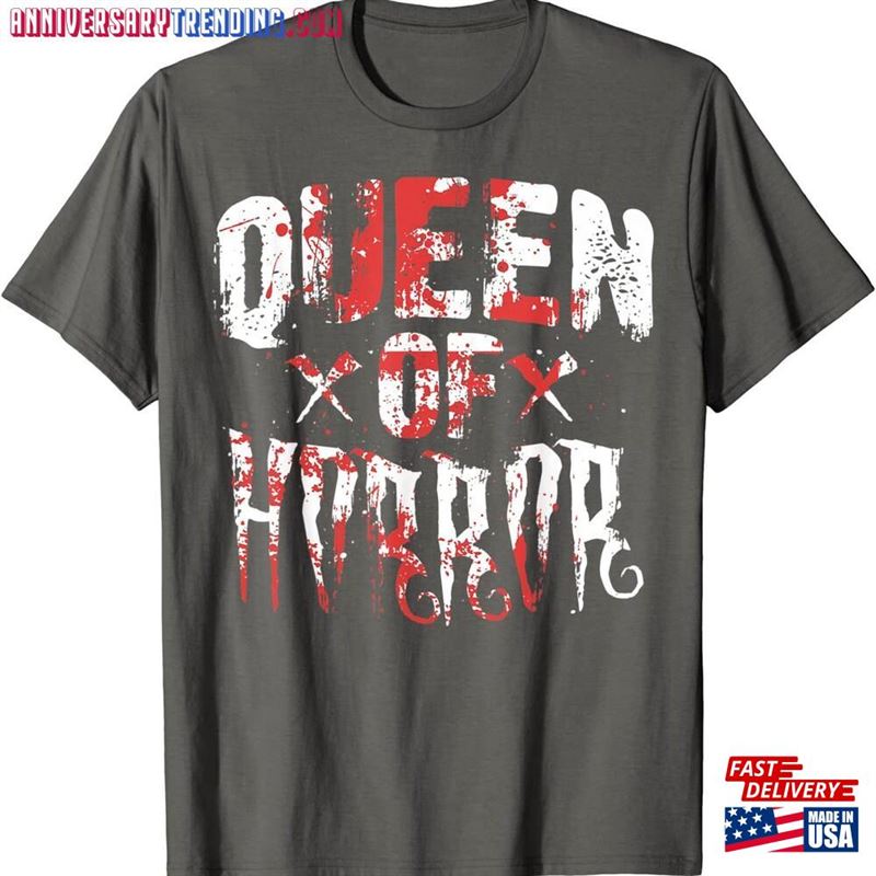 Funny Horror Movie Gift Scary Queen Of Mother's Day T-Shirt Unisex Sweatshirt - Bipubunny Store Funny Horror Movie Gift Scary Queen Of Mother's Day T-Shirt Unisex Sweatshirt - Bipubunny Store