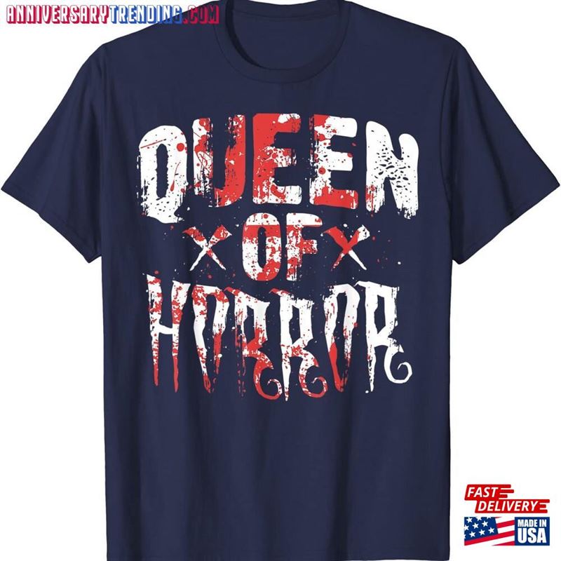 Funny Horror Movie Gift Scary Queen Of Mother’s Day T-Shirt Unisex Sweatshirt – Bipubunny Store