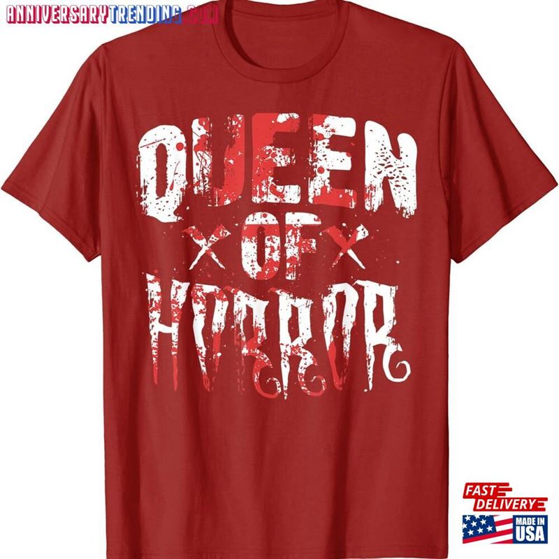 Funny Horror Movie Gift Scary Queen Of Mother's Day T-Shirt Unisex Sweatshirt - Bipubunny Store Funny Horror Movie Gift Scary Queen Of Mother's Day T-Shirt Unisex Sweatshirt - Bipubunny Store