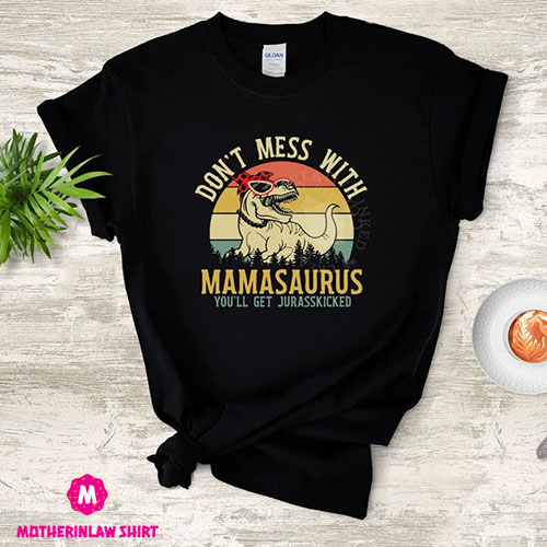 Funny Mothers Day T-Shirt, Gift for Mother, Mothers Day Gift, Dinosaur T-Shirt for Mom, Mothers Day T-Shirt, Gift For Mom, Protective Mother