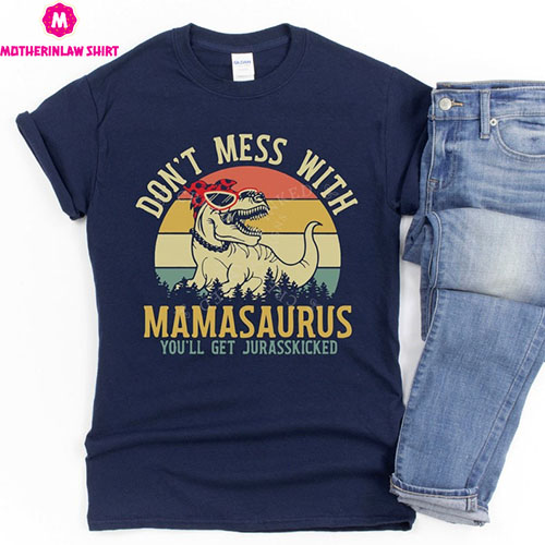 Funny Mothers Day T-Shirt, Gift for Mother, Mothers Day Gift, Dinosaur T-Shirt for Mom, Mothers Day T-Shirt, Gift For Mom, Protective Mother