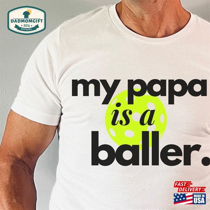 Funny Pickleball Tee Father’s Day T-Shirt Classic