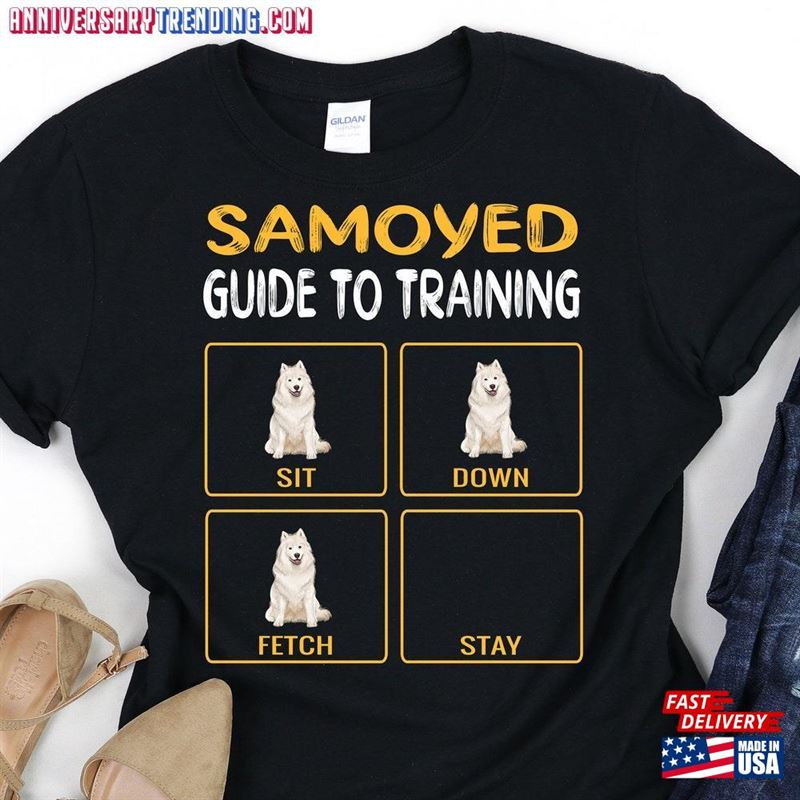 Funny Samoyed Obedience Guide To Training Dog Gift Trainer Shirt Hoodie T-Shirt -Bipubunny Store