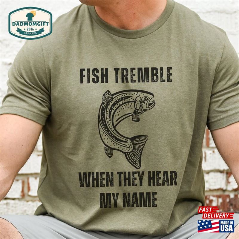 Funny Trout Fisherman T-Shirt Men’s Fishing Shirt Sweatshirt