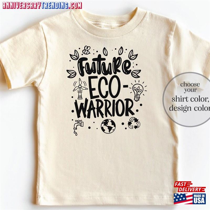 Future Eco Warrior Shirt Friendly Kids Earth Day Sweatshirt Hoodie -Bipubunny Store