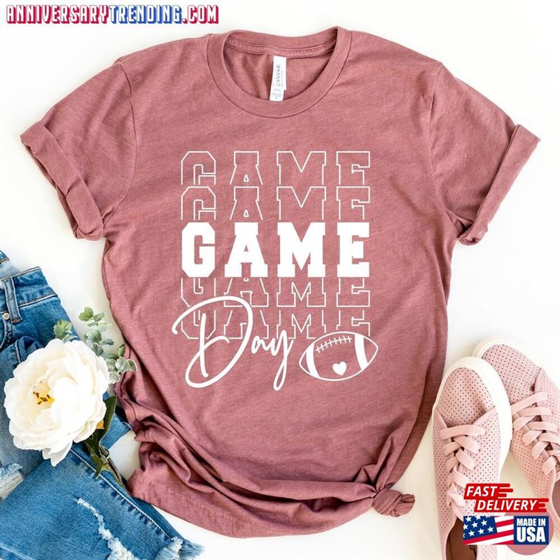 Game Day Shirt For Women Football Mom Unisex Classic – Bipubunny Store