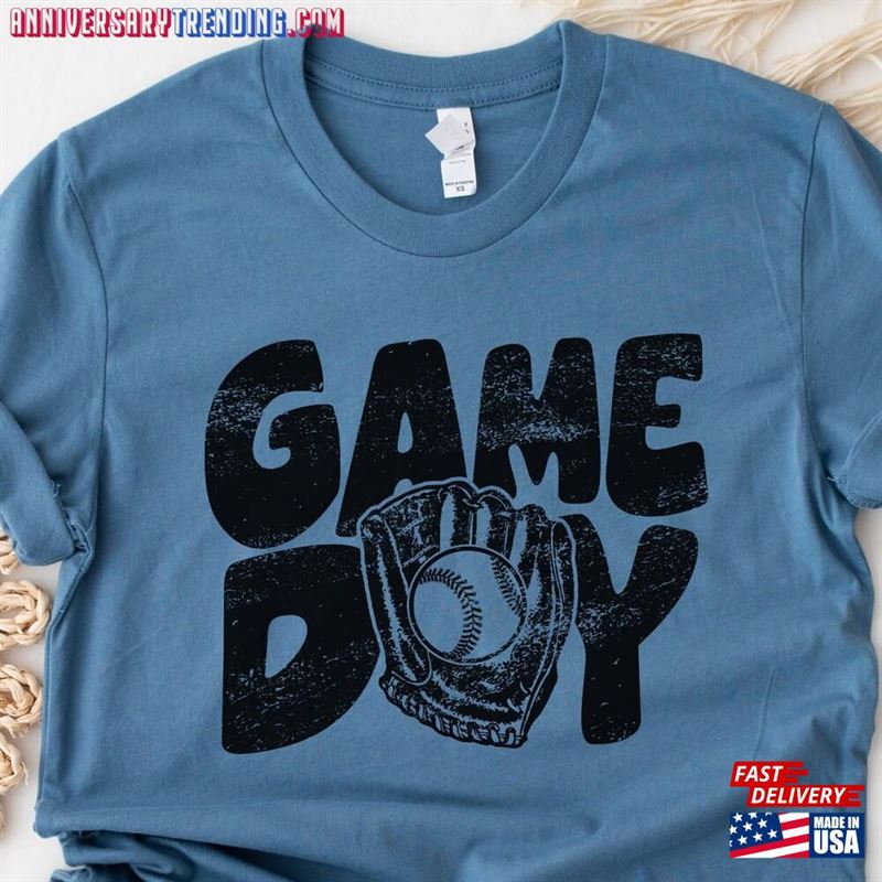 Gameday Baseball Shirt Distressed T-Shirt Sweatshirt -Bipubunny Store