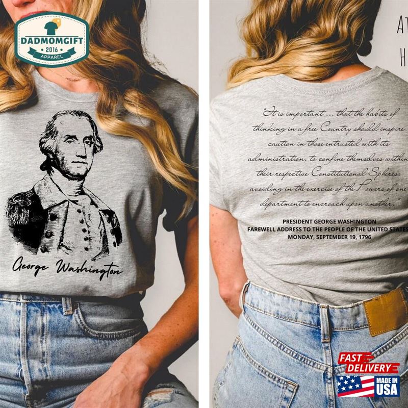 George Washington Patriotic T-Shirt Sweatshirt Hoodie