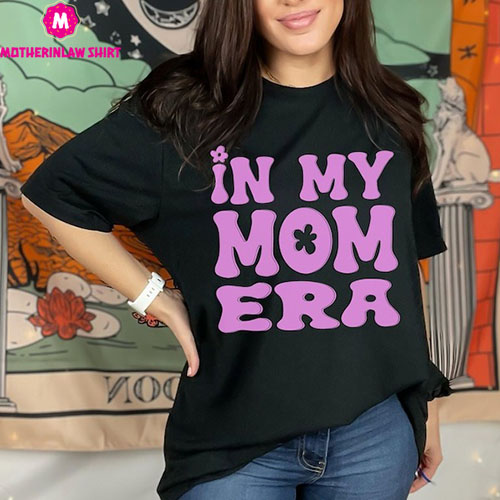 Gift For Mom, In My Mom Era Shirt, Comfort Color Mama Shirt, Comfort Colors Funny Pregnancy Shirt, Retro Concert Tee, Funny Mom Gift Shirts