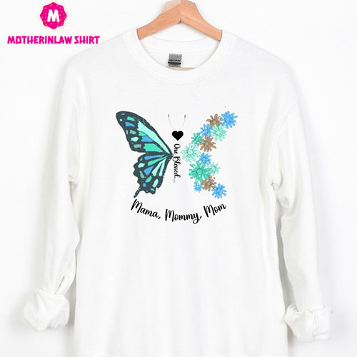 Gift for Mom Mama Birthday or Christma,s Gift Butterfly Lover Present Mom, Sweatshirt Gift for Her, Sweater for Her Butterfly Garden shirt