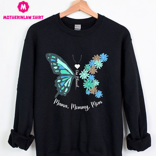 Gift for Mom Mama Birthday or Christma,s Gift Butterfly Lover Present Mom, Sweatshirt Gift for Her, Sweater for Her Butterfly Garden shirt