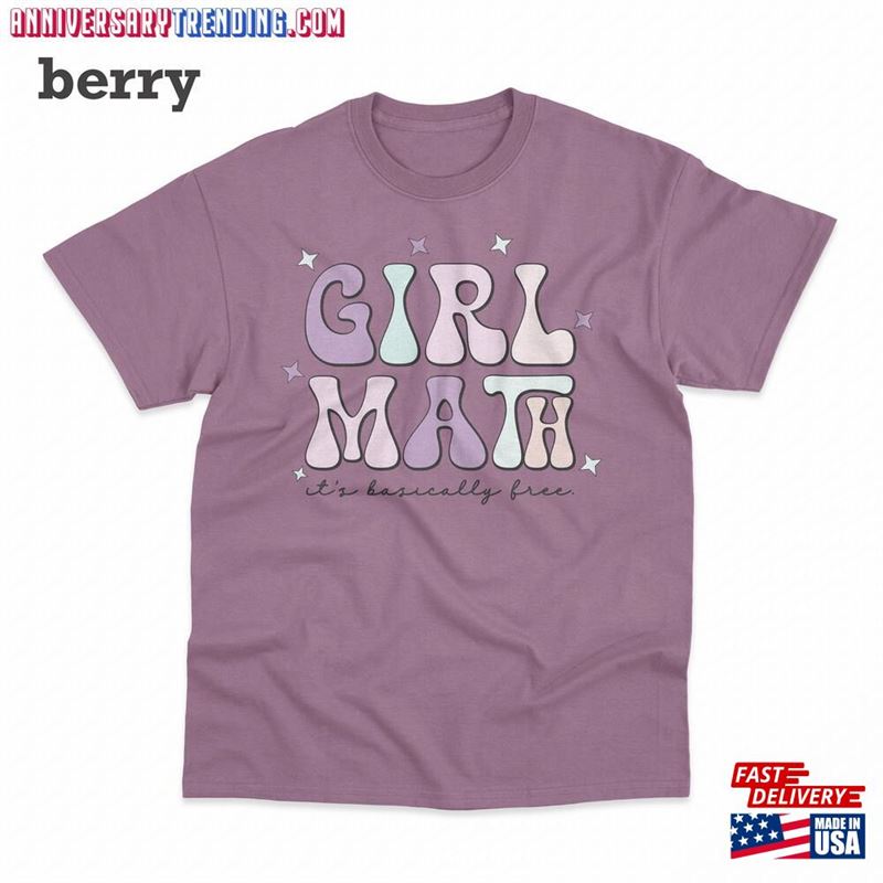 Girl Math It’s Basically Free Comfort Colors Heavyweight T T-Shirt Classic – Bipubunny Store