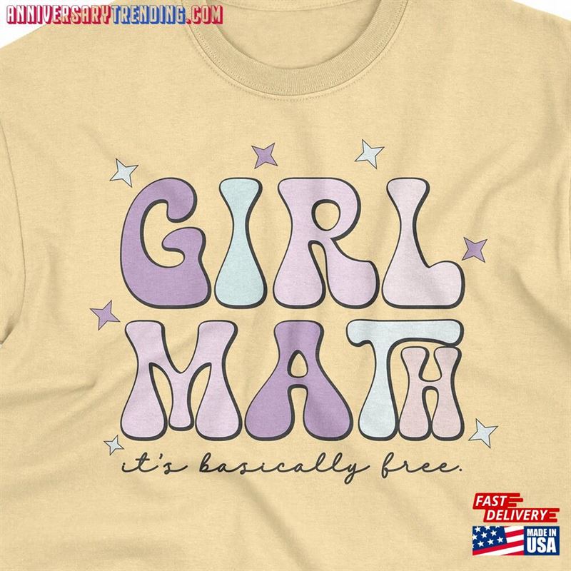 Girl Math It’s Basically Free Comfort Colors Heavyweight T T-Shirt Classic – Bipubunny Store