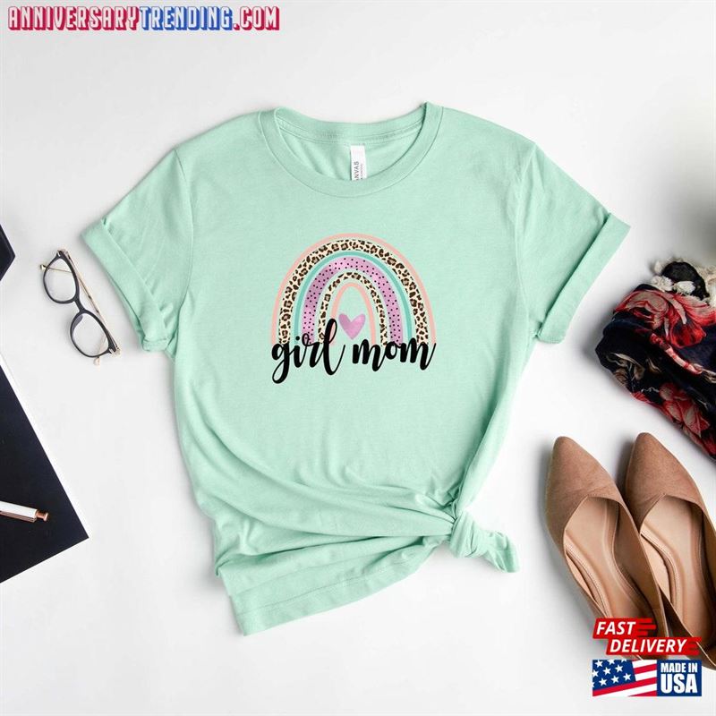 Girl Mom Rainbow Shirt Classic Sweatshirt – Bipubunny Store