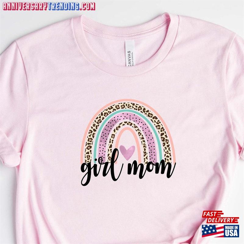 Girl Mom Rainbow Shirt Classic Sweatshirt – Bipubunny Store