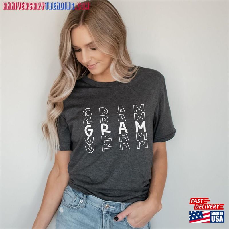 Gram Shirt Gift Shirts For Cute Mother’s Day T-Shirt Grandma Unisex – Bipubunny Store