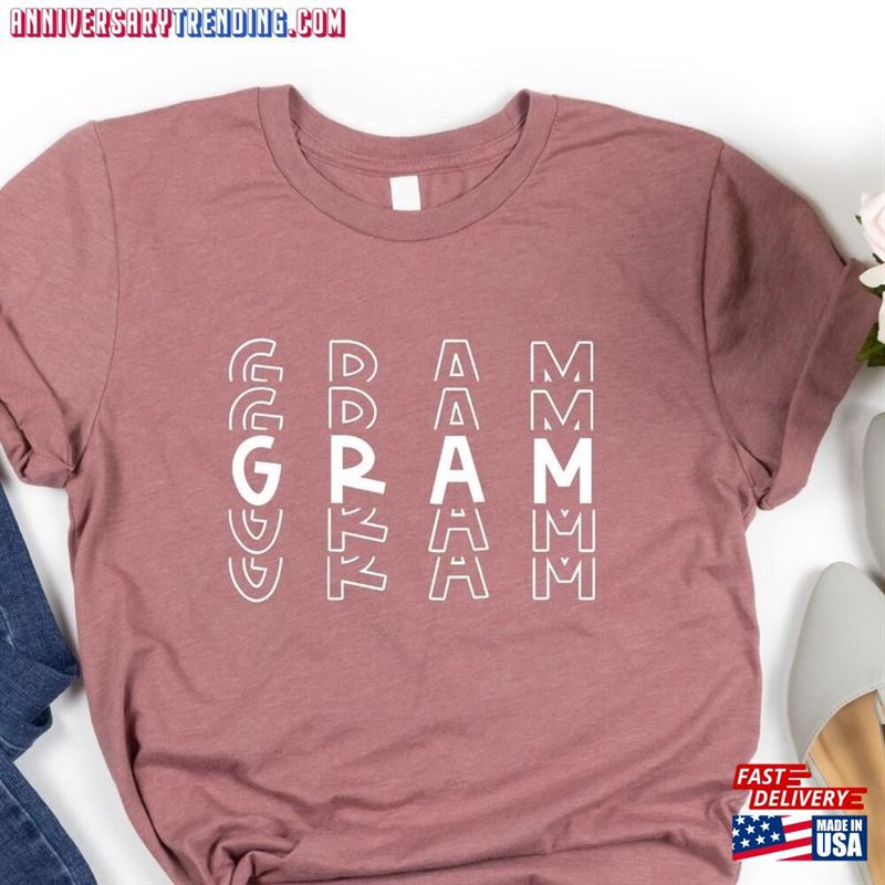 Gram Shirt Gift Shirts For Cute Mother’s Day T-Shirt Grandma Unisex – Bipubunny Store