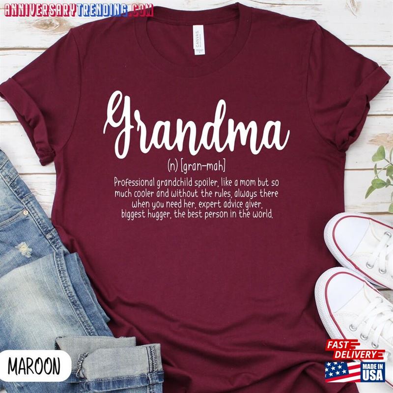 Grandma Definition Shirt Funny Mothers Day Gift Unisex Hoodie -Bipubunny Store