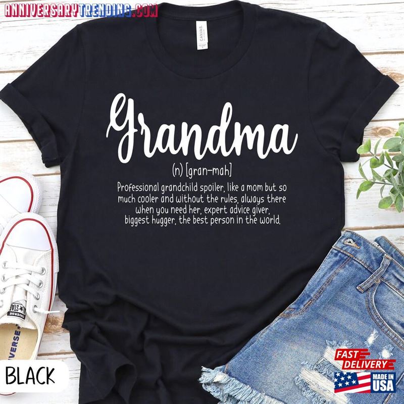 Grandma Definition Shirt Funny Mothers Day Gift Unisex Hoodie -Bipubunny Store