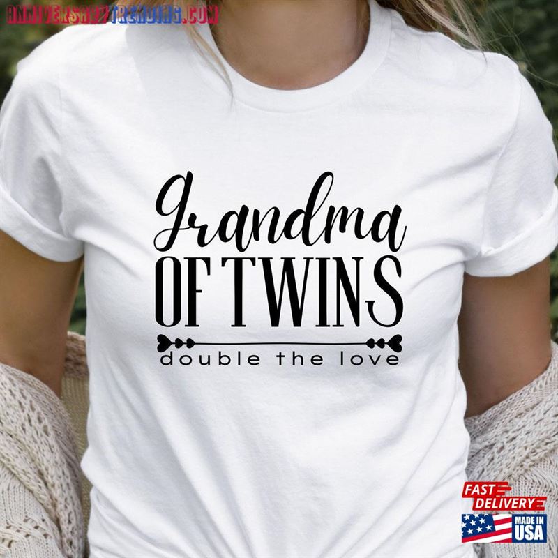 Grandma Of Twins Shirt Twin Gift For Unisex Hoodie – Bipubunny Store